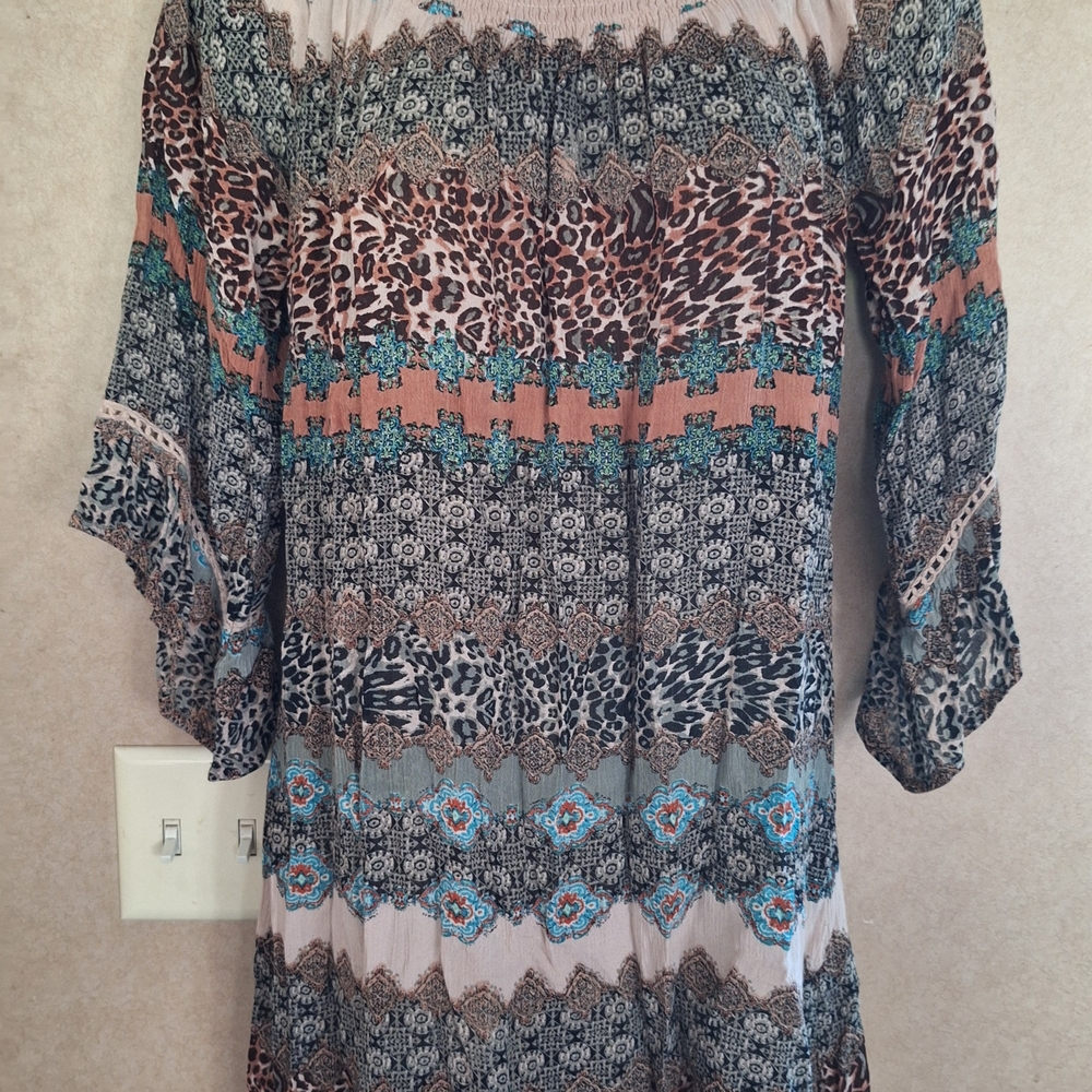 Multicolor Patterned Women's Top